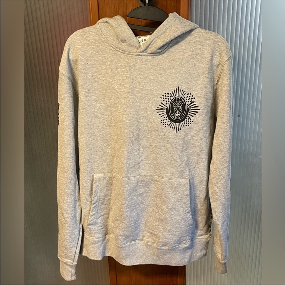Billionaire Boys Club Gray Hoodie with Black Graphic